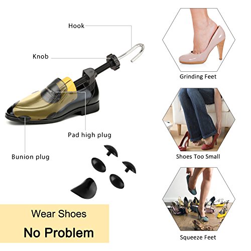 Halcent Pair of TwoWay Shoe Stretcher Kit Plastic & Metal Shoe
