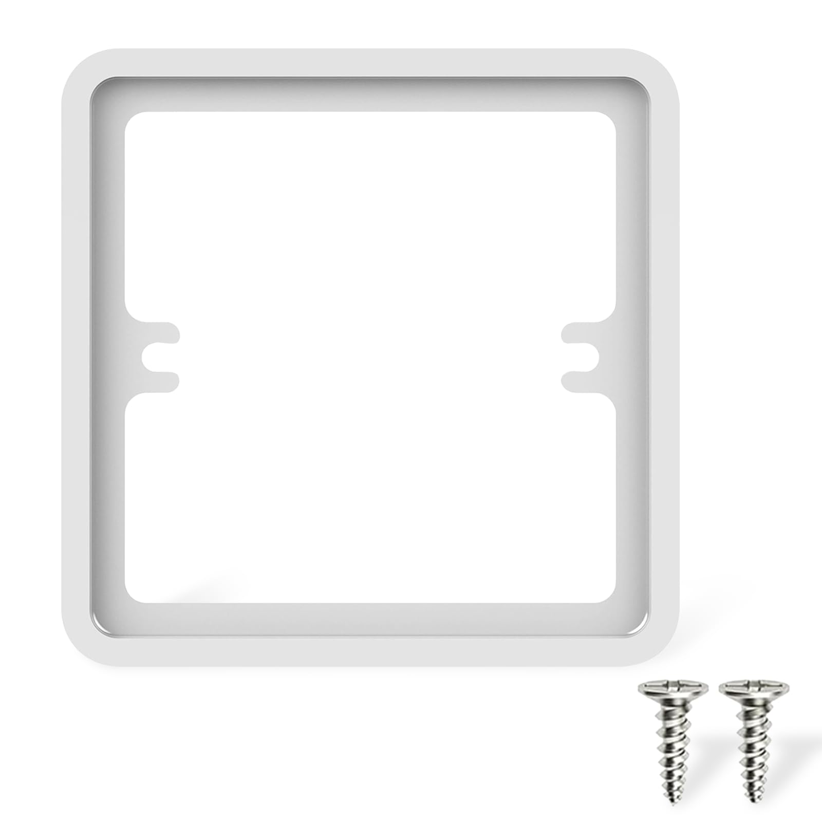 Modurio White Light Switch Spacer 10Mm – 1 Pack Socket Spacer With 4Cm Screws, Socket Back Box Extender, Double Socket Spacer For Light Switch Back Box, Single Socket Spacer And Double Socket Surround