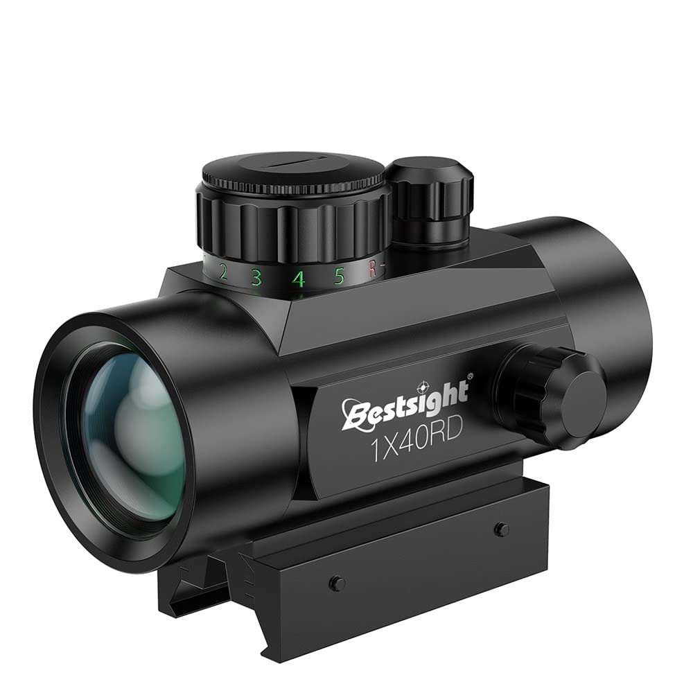Mira Punto Rojo Red Dot con Rail Weaver de 11/20mm, 1x40. Incluye Pila. para Airsoft