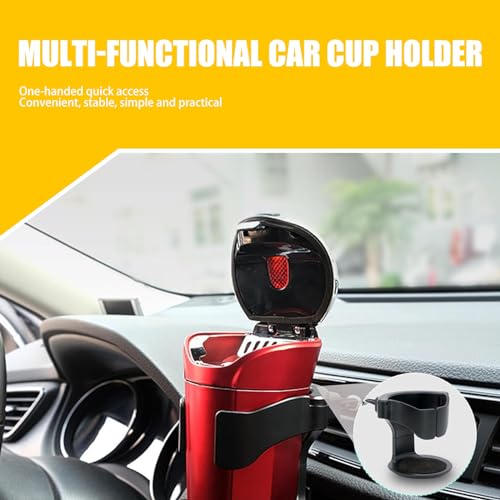 Portavasos para aire acondicionado de coche negro miniatura 6