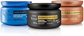 Eudora Kit Siàge Cronograma Capilar para Cabelos com Química (3 itens)