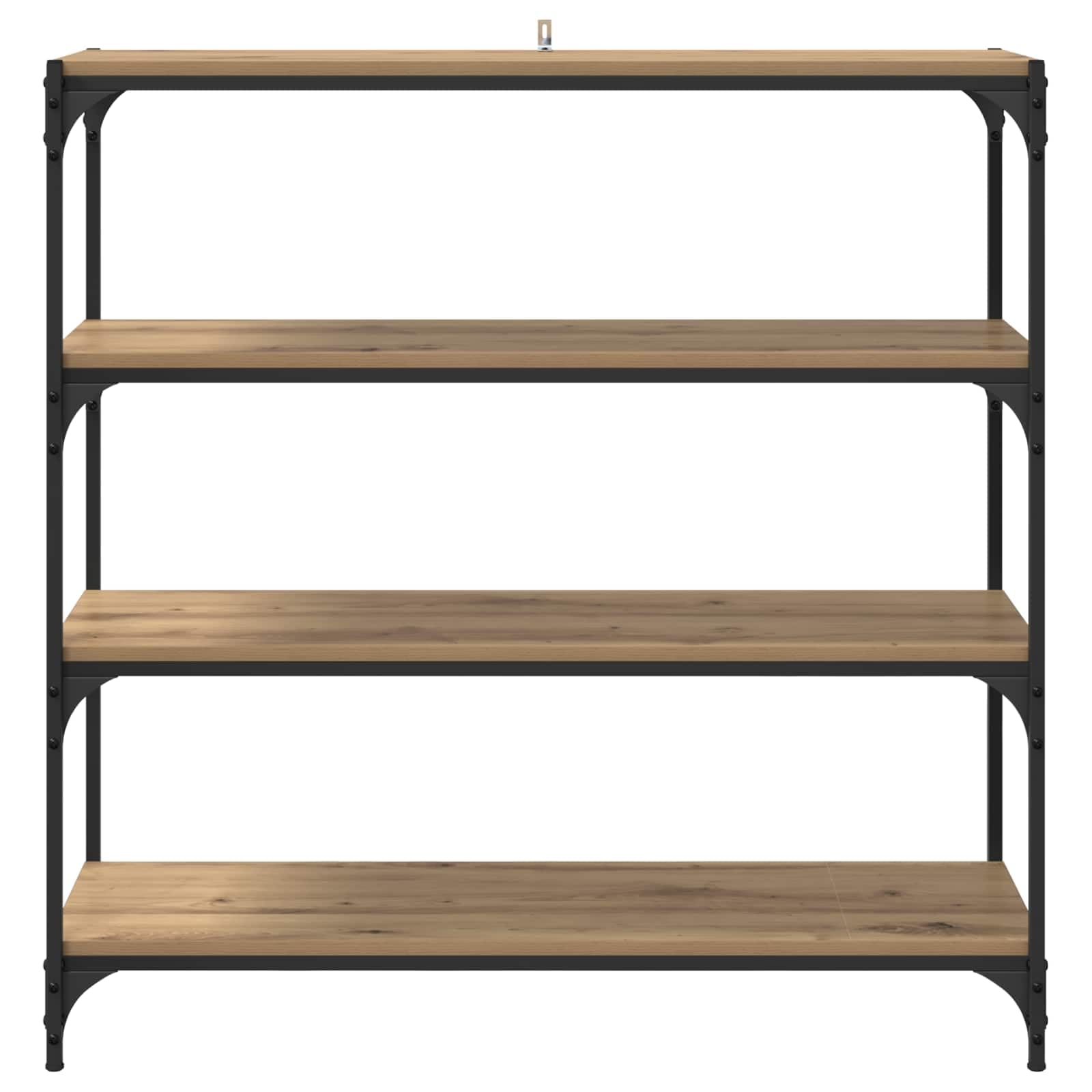 vidaXL Estantería para Libros 3 Niveles 100 x 33 x 100 cm, Estante Rectangular Industrial para Sala, Almacenamiento Amplio, Mueble de Oficina Moderno, práctico y Libre