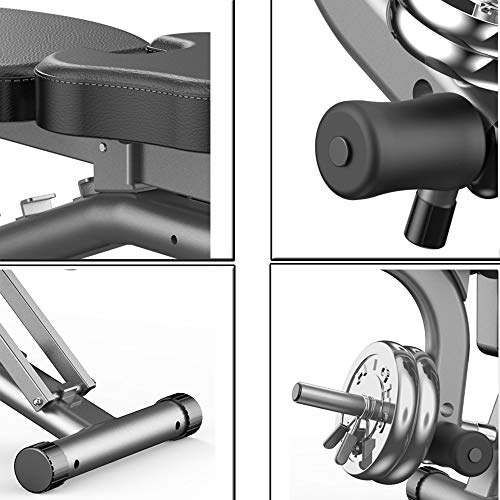 Adjustable Weight Bench Press,Leg Extension Flat/Incline/Decline Utility Bench Press 12 Ways to Exercise for Home Gym Easy to Assemble，Men Women Kids（Maximum Load：300lb）