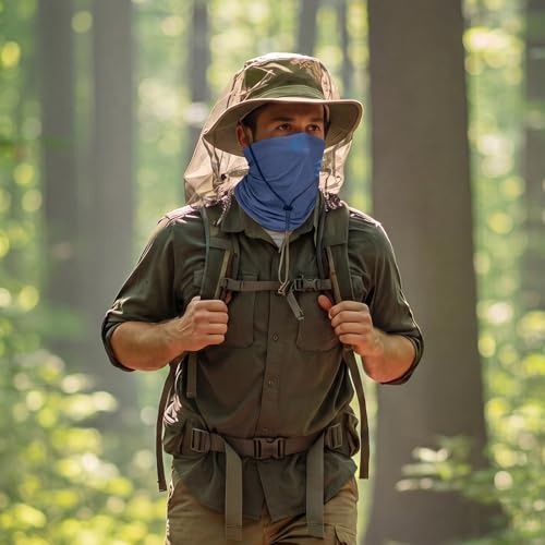 Image of Geyoga 2 /4 Pack Cooling Neck Gaiter Summer Breathable Balaclava Face Mask with Mesh Holes UV Protection Sun Scarf Men Women