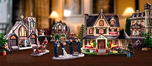 Firehouse Band Lemax regalo ideal para coleccionistas de villas de Navidad 93421 6