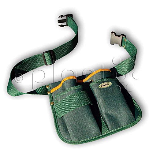 planto Gürteltasche für Gartenutensilien Gartengerätegürtel m. 3 Taschen, Gartenwerkzeug, Garten-Hüfttasche Floristentasche Gartentasche (1 Stück)