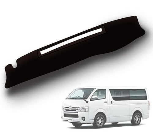 MKT ダッシュボードマット ハイエース 200系 標準ボディ専用 2004-2024年式対応 【スエード素材レザー調】取り付け簡単