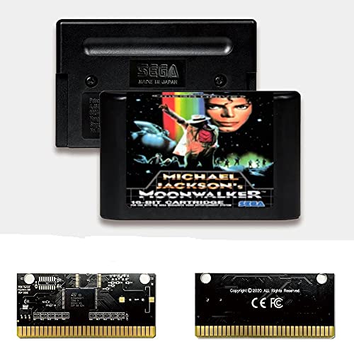 Royal Retro Michael Jackson's Moonwalker EUR Label Flashkit MD Carte PCB en or autocatalytique pour Console de jeu vidéo Sega Genesis Megadrive (PAL-E)
