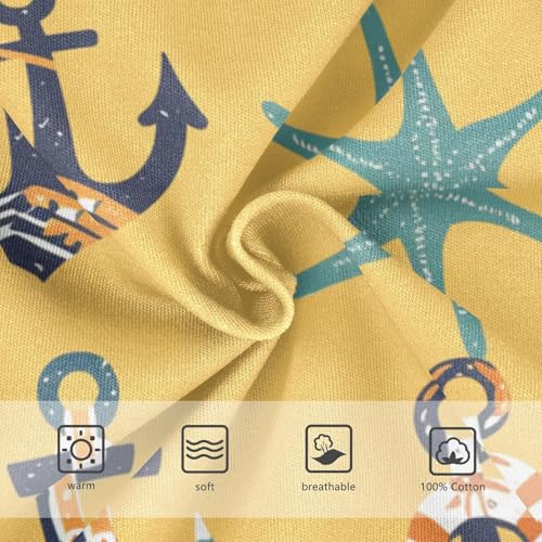 KLL Hand Drawn Sea Ship Ocean Boys Toddler Cotton Training Underwear Breathable Children Panties3
