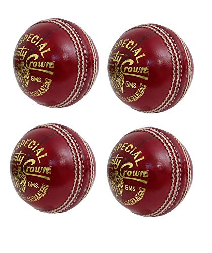 CW 4 X Special County Crown Premium Grade Hard Ball 4Cut Hand Stitch Leather Balls