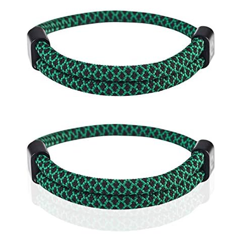 Distance Bracelets For Couples | Survival Accessory | Green Color F3 Cover