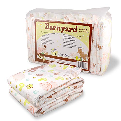 Rearz - Barnyard -Adult Diaper (Case Of 36) (Medium) #TOP1
