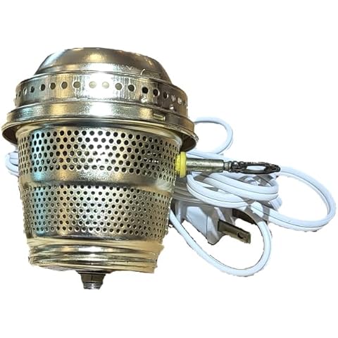 B&P Lamp Brass Electrified Burner Cover