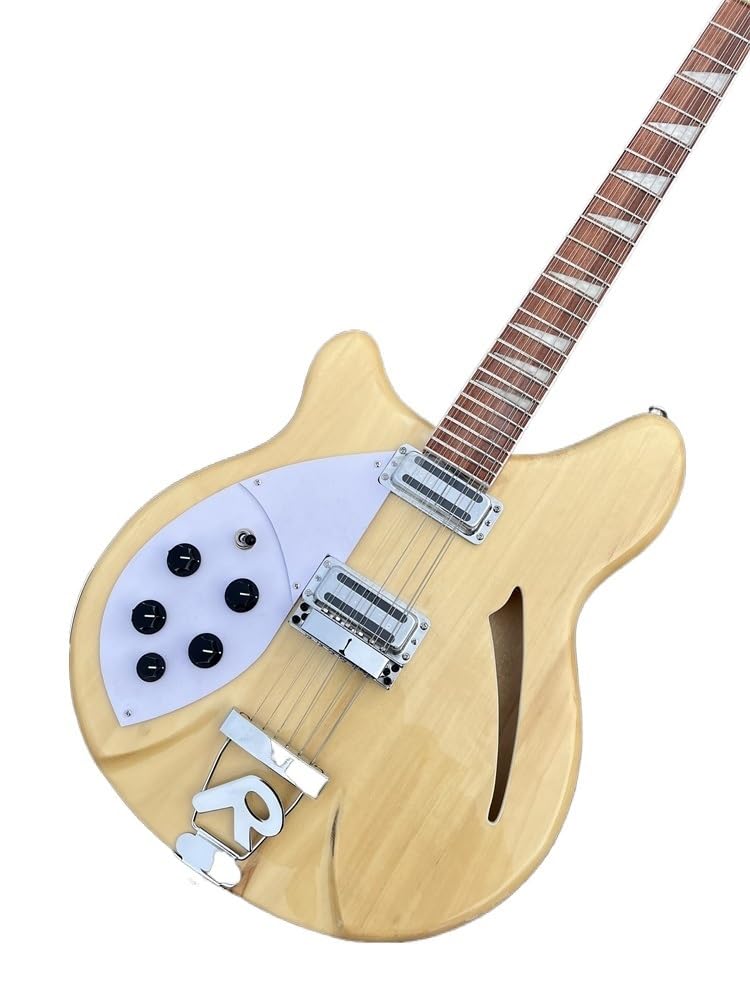 Chitarra elettrica a 12 corde personalizzata for mano sinistra 360 Corpo in tiglio Tastiera in palissandro 'R' Cordiera Colore naturale