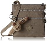 Kipling Alvar S, Bolso Bandolera para Mujer, Gris (828 Warm Grey), 18.5x18x2 cm