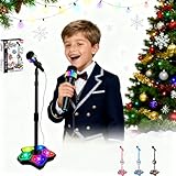 Ersikulu The All-in-One Microphone Toy That Makes Every Day a Concert, All-in-One Microphone for Kids - with Colorful LED Lights, Portable Singing Toy Gift for Christmas & Birthdays