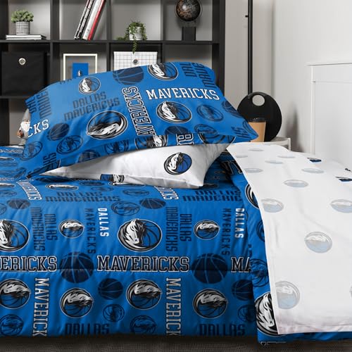 Foco BKTNBFL5PK Dallas Mavericks Nba Team Color Bed In A Bag Comforter Bedding 5 Piece Set thumb #3