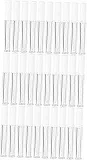 Beavorty 30 Peças Frasco De Brilho Labial Vazio Tubos De Bálsamo Labial Tubo Recarregável Vazio Mini Transparentes Recipiente Transparente Tubo De Brilho Labial Da Moda Tubo Labial