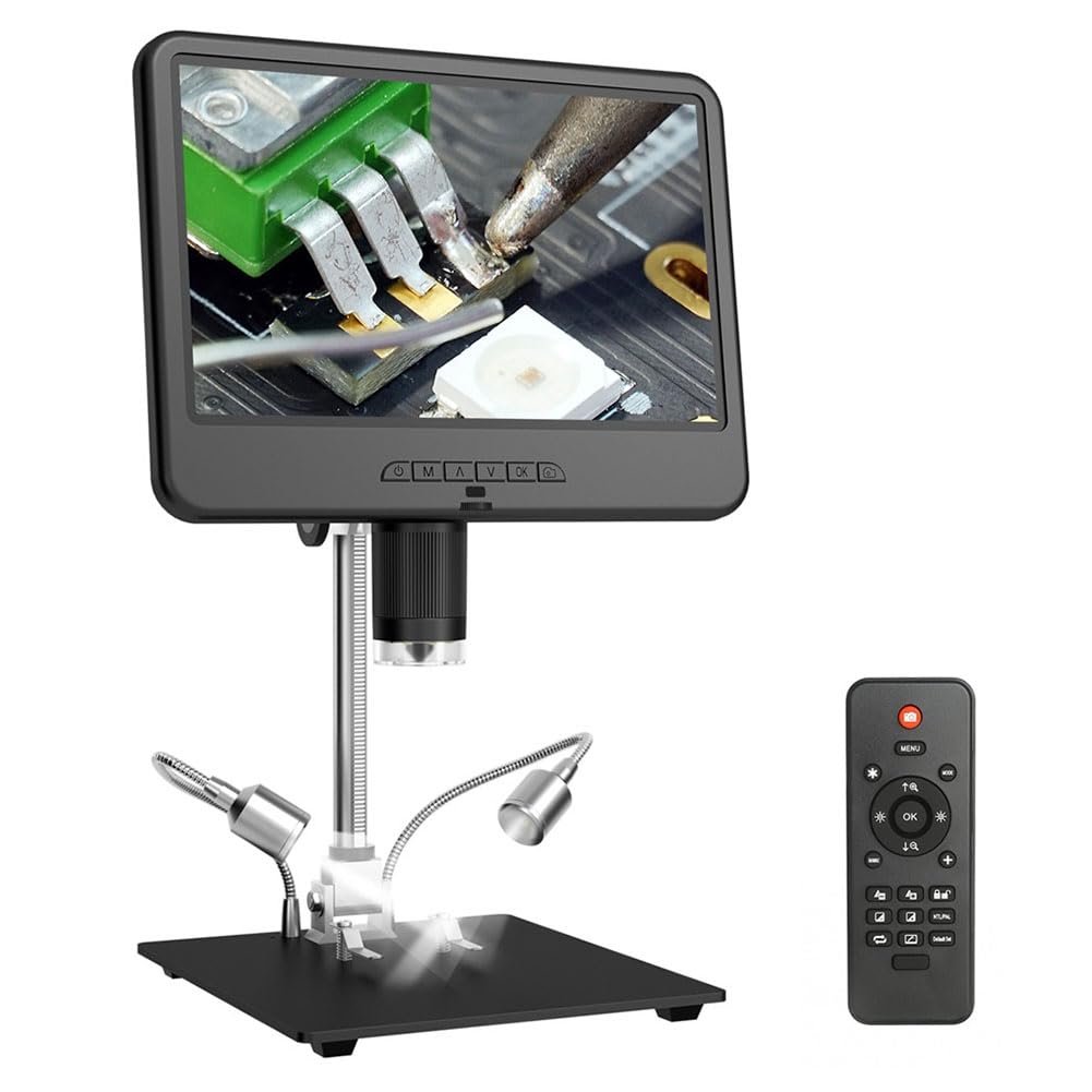 Microscope numérique AD210 avec écran LCD 10,1 pouces 1080P pour soudage PCB et électronique