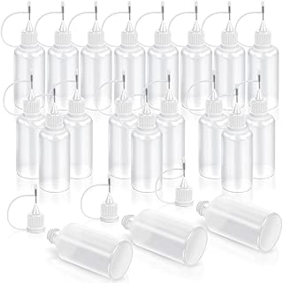 20 Pcs Precision Tip Applicator Bottle, Empty Applicator Glue Bottle for Small Gluing Projects, Paper Quilling DIY Craft, Acrylic Painting, 30ml /1 Ounce - coolthings.us