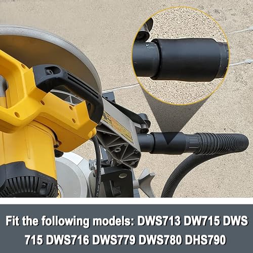 Thaekuns Miter Saw Vacuum Adapter for Dewalt DWS713 DW715 DWS715 DWS716 DWS779 DWS780 DHS790