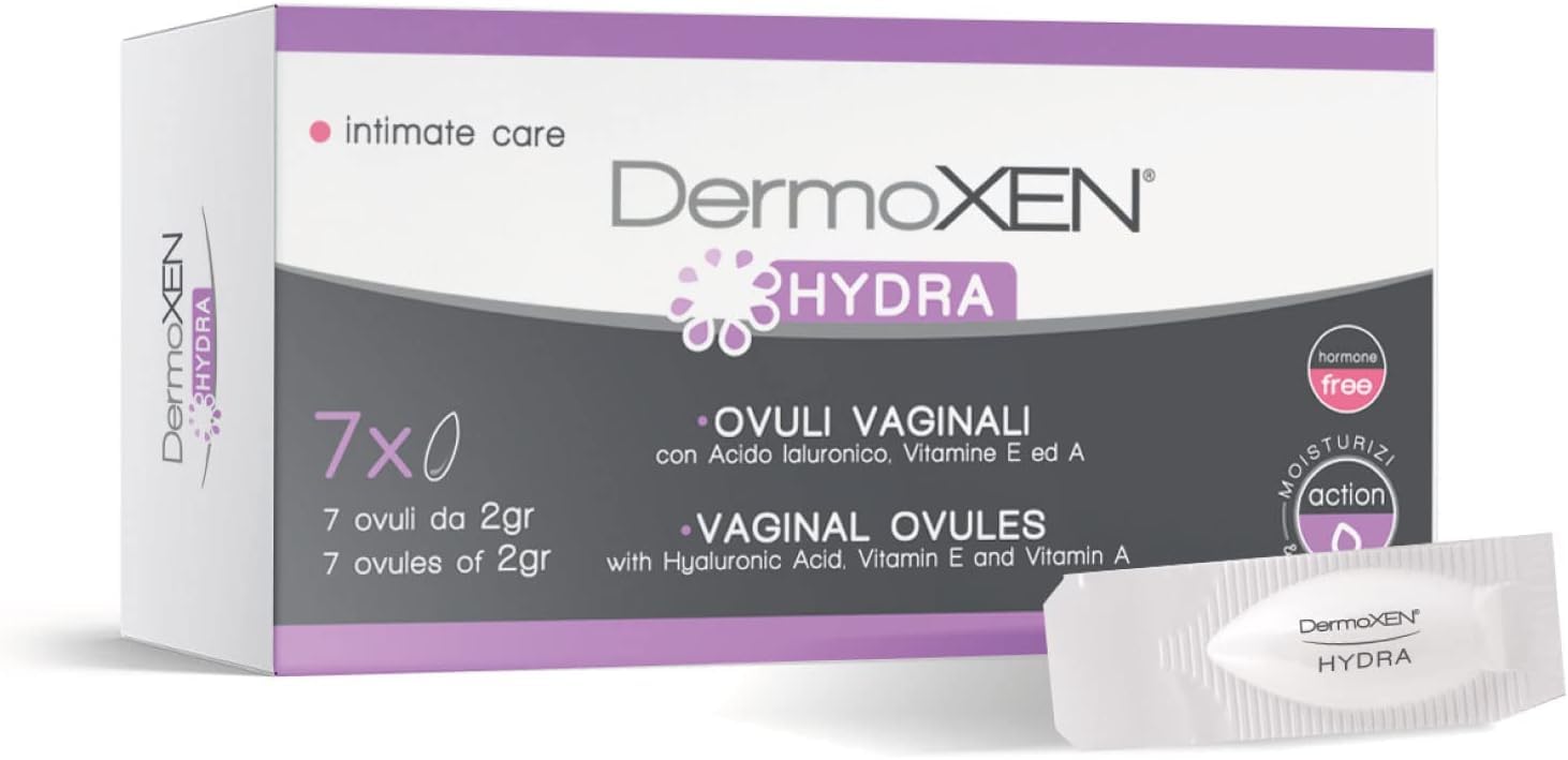 Hydra Vaginal Suppositories for Dryness | Hyaluronic Acid Feminine Suppositories | Vaginal Dryness Treatment | Vaginal Health & Hygiene Essentials for Women | 7 Ovules