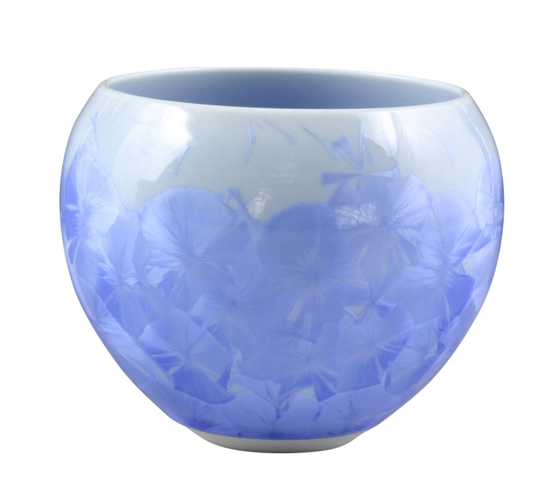 Amazon｜京焼 清水焼 陶あん窯 お茶呑茶碗 花結晶 (青) KTA158-01