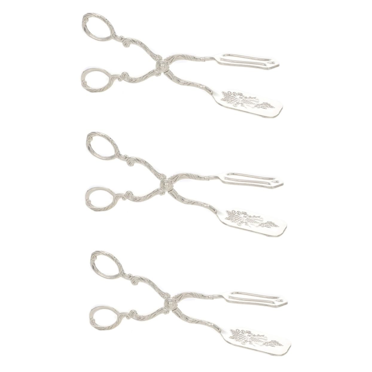 ABOOFAN Lot De 3 Pinces De Service De Style Européen En Acier Inoxydable 30 5 Cm Pour Buffets Barbecues Faciles À Nettoyer