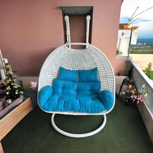 Image of Outdoor Furniture Double Seater Swing, Beautiful Swing with Stand