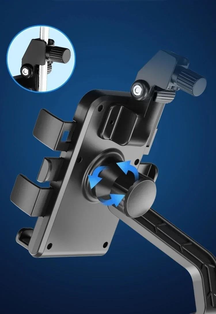 Soporte Móvil Moto Paraguas Impermeable Visera Bici Exterior Scooter Clip Manillar