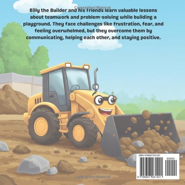 Billy the Builder and the Problem-Solving Crew: Construction book for children & toddlers; construction equipment; self regulation; social emotional; ages 1-12. - Image 2