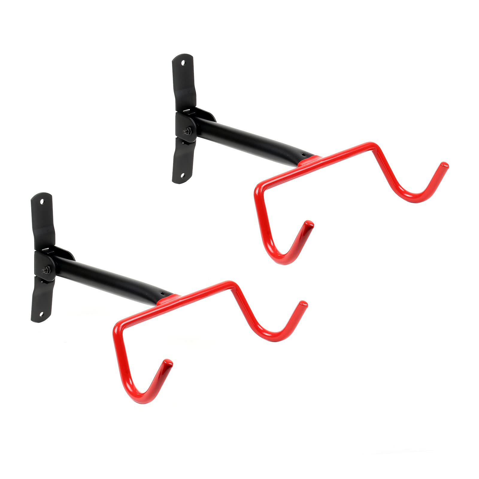 Wiltec Portabici Pieghevole da Parete Set da 2 Sospensione dal Telaio per Biciclette Fino a 30kg l'una