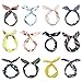 LZYMSZ 12PCS Diademas para Mujer, Estampado Floral Torsi¨®n Nudo Banda Para el Cabello Yoga Cabeza Envoltura Deportes Turbante El¨¢stico (2019-TSTJ)