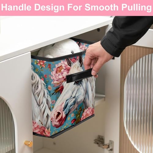 Cube de rangement pliable avec double poignées pour vêtements encombrants - 6