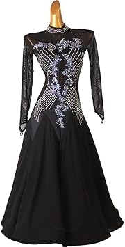 National Standard Dance Dress Ballroom Dresses Competition Costumes Women's Modern Waltz Tango Dress Big Swing Skirt