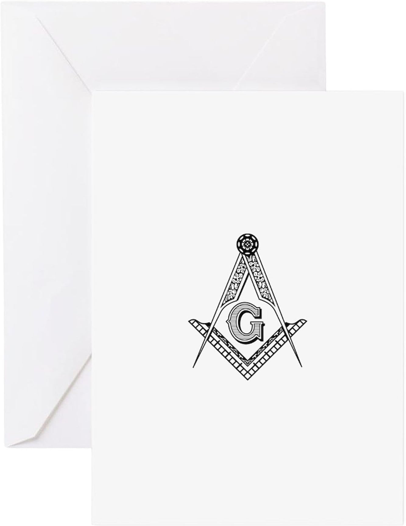 CafePress Square Greeting Cards Greeting Card (20-pack), Note Card with Blank Inside, Birthday Card Matte