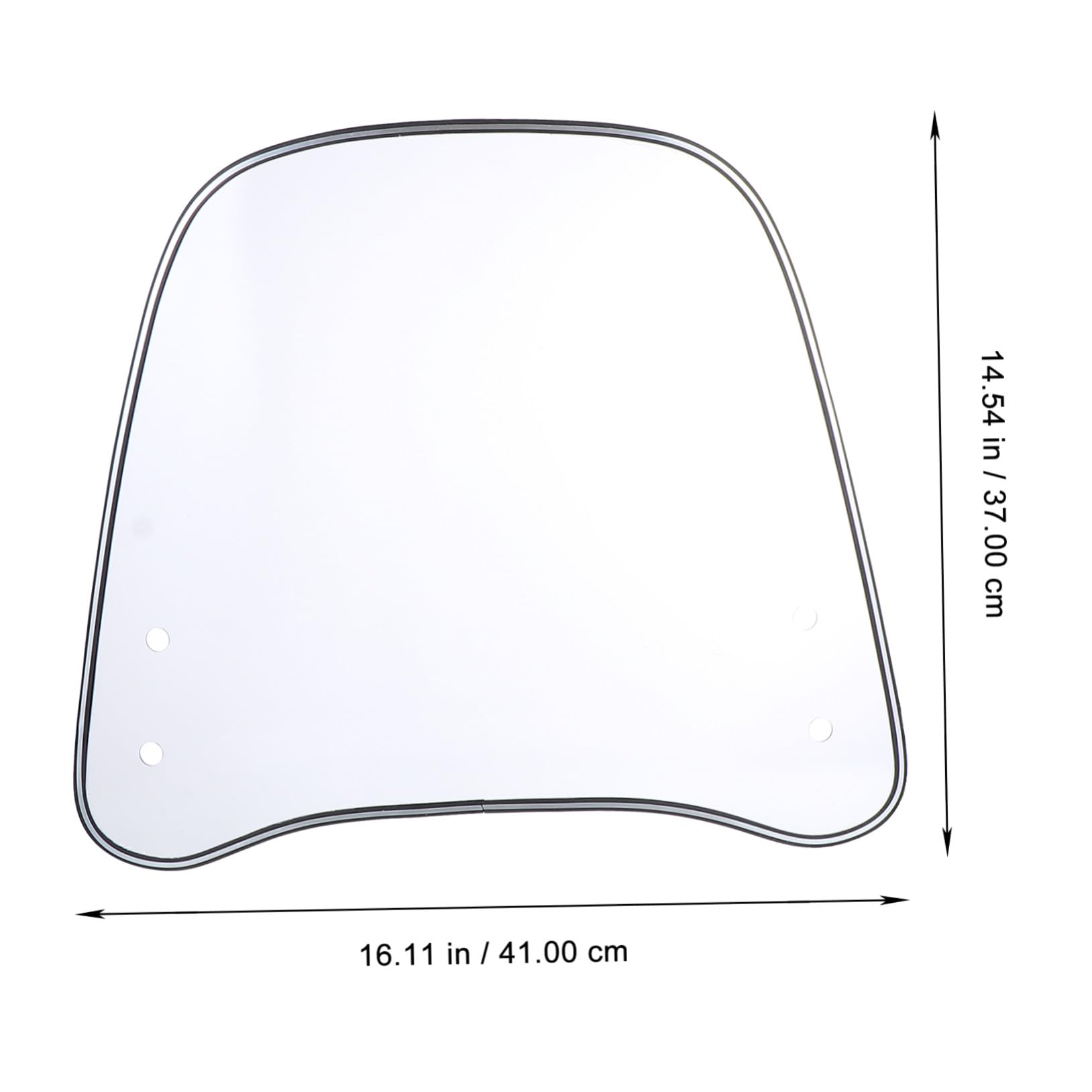 IMIKEYA Protezione per parabrezza trasparente per moto e scooter, resistente al vento e al freddo duro curvo antivento e durevole per auto elettrica
