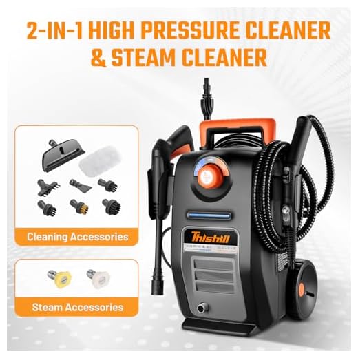 This Hill 2-in-1 Pressure Washer & Steam Cleaner