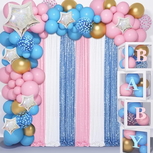 Image of Light Blue Sequin Backdrop Curtains,2 Panels 2FTx8FT Glitter Curtain Backdrop Party Decorations Background Drapes for Wedding Birthday Anniversary Graduation Photo Booth Decor