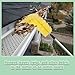 Memrita Gutter Cleaning Brush, 9.5Ft Extra Long Roofing Guard Cleaner Tool with Pole,Easy to Remove Leaves and Debris from The Ground