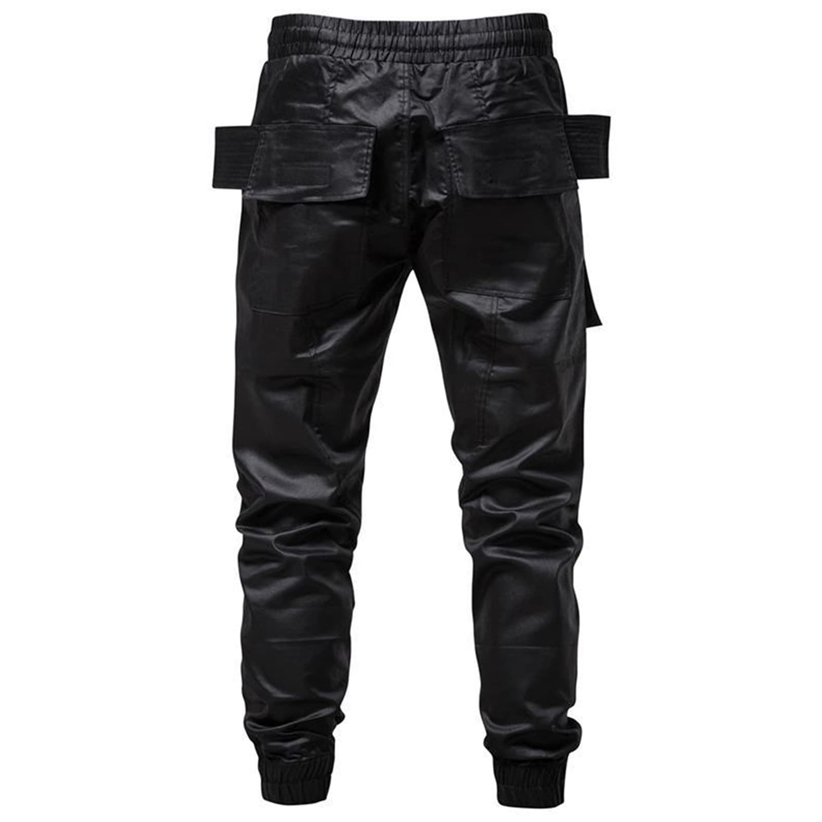 Herren Cargo Hose Schwarz Techwear Jogger Herren Hip Hop Gothic Hose Baggy Streetwear Punk Hose