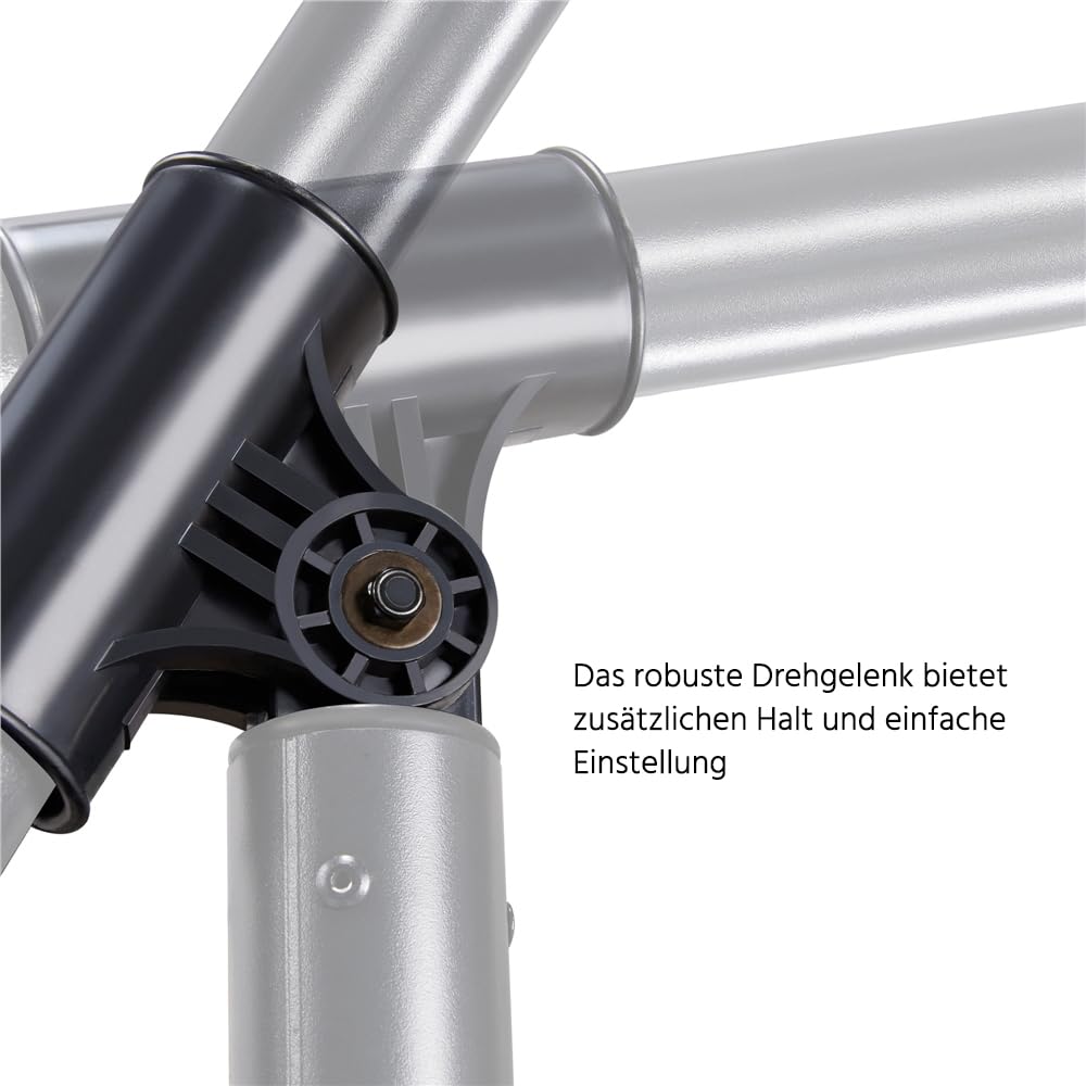 Yaheetech Ampelschirm Φ 300 cm Neigbar Achteckiger mit Kurbe, Hellbraun | Ampelsonnenschirm mit Windöffnung UV-Schutz 50+ Galgenschirm vor UV-Strahlen für Terrasse/Balkon/Garten/Strand