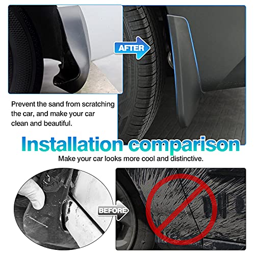 Image of Autorder Mud Flaps for 2022-2025 2026 Tucson NX4 Accessories Splash Guards Fender Flares Mudflap Front and Rear Mud Guard Set of 4