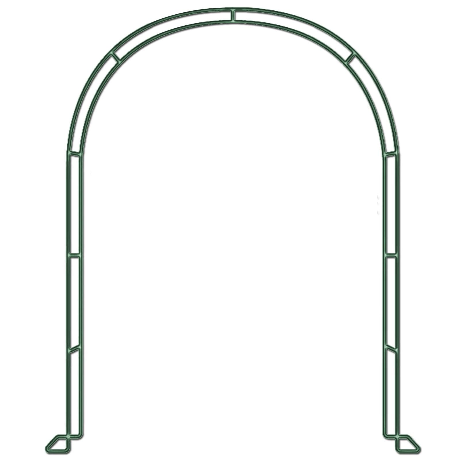 Regulowana metalowa pergola ogrodowa, 2,3 m x 1,4 m, łuk ślubny, możliwość ponownego konfigurowania, struktura zewnętrzna/wewnętrzna, łatwy montaż, kolor zielony, 240 cm x 220 cm x 40 cm