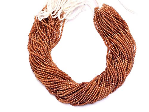 Perles multi hessonite à facettes pour créer vos bijoux bohèmes chic fait main