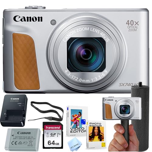 Canon Powershot SX740 HS Digital Camera (Silver...