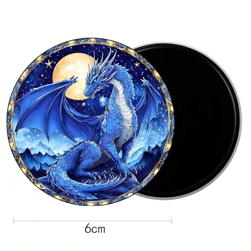 Imán Decorativo Redondo Acrílico 2.3 pulg miniatura 3