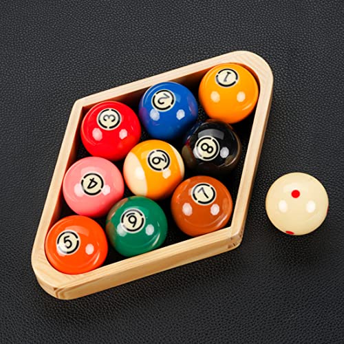 CRICAL Wooden Billiard Ball Rack Billiard 8-Ball Triple-Cornered Rack and 9-Ball Diamond Billiard Rack for Billiard Pool Table Accessories - Thumbnail 7