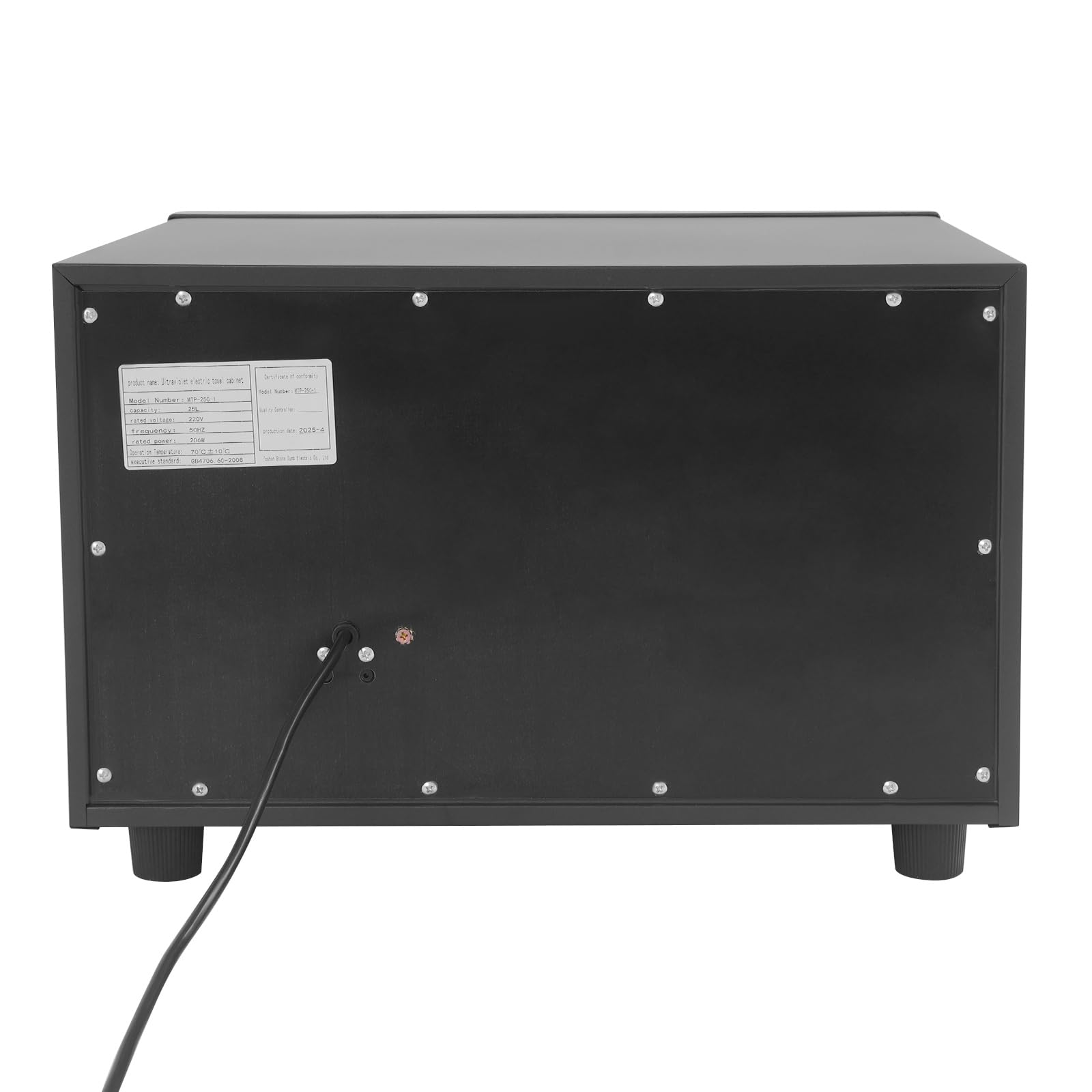 206W Grosses Volumen Handtuchwärmer UV-Licht Sterilisator UV-Sterilisation Elektrisch Schönheitssalon Kompressenwärmer 360° Heizung Handtücher für Schönheit, Salon, Spa 45x39x30cm, 25L