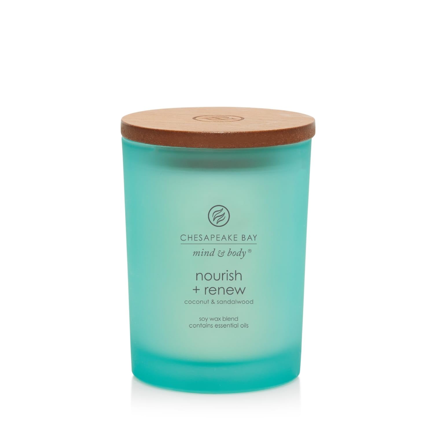 Chesapeake Bay Candle Mind & Body Medium Jar Candle Nourish + Renew (Coconut & Sandalwood)